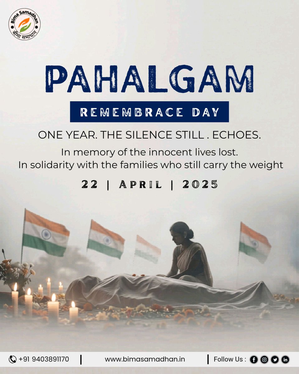 BimaSamadhana's tweet photo. 🙏✨ Honoring the solemn memory of Pahalgam Remembrance Day. Let us remain in unity, cherishing peace and upholding strength.🕊️🇮🇳 

#Pahalgam #RemembranceDay #Unity https://t.co/al1XWiImCi