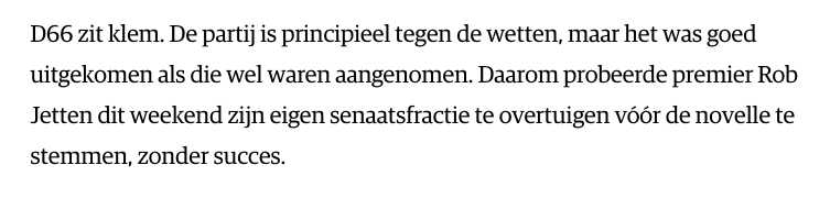 Au, dit zegt wat over de macht en invloed van Jetten binnen zijn eígen D66. Dat zal de Kamer (en dus de rest van Nederland) ook niet ontgaan. nrc.nl/nieuws/2026/04…