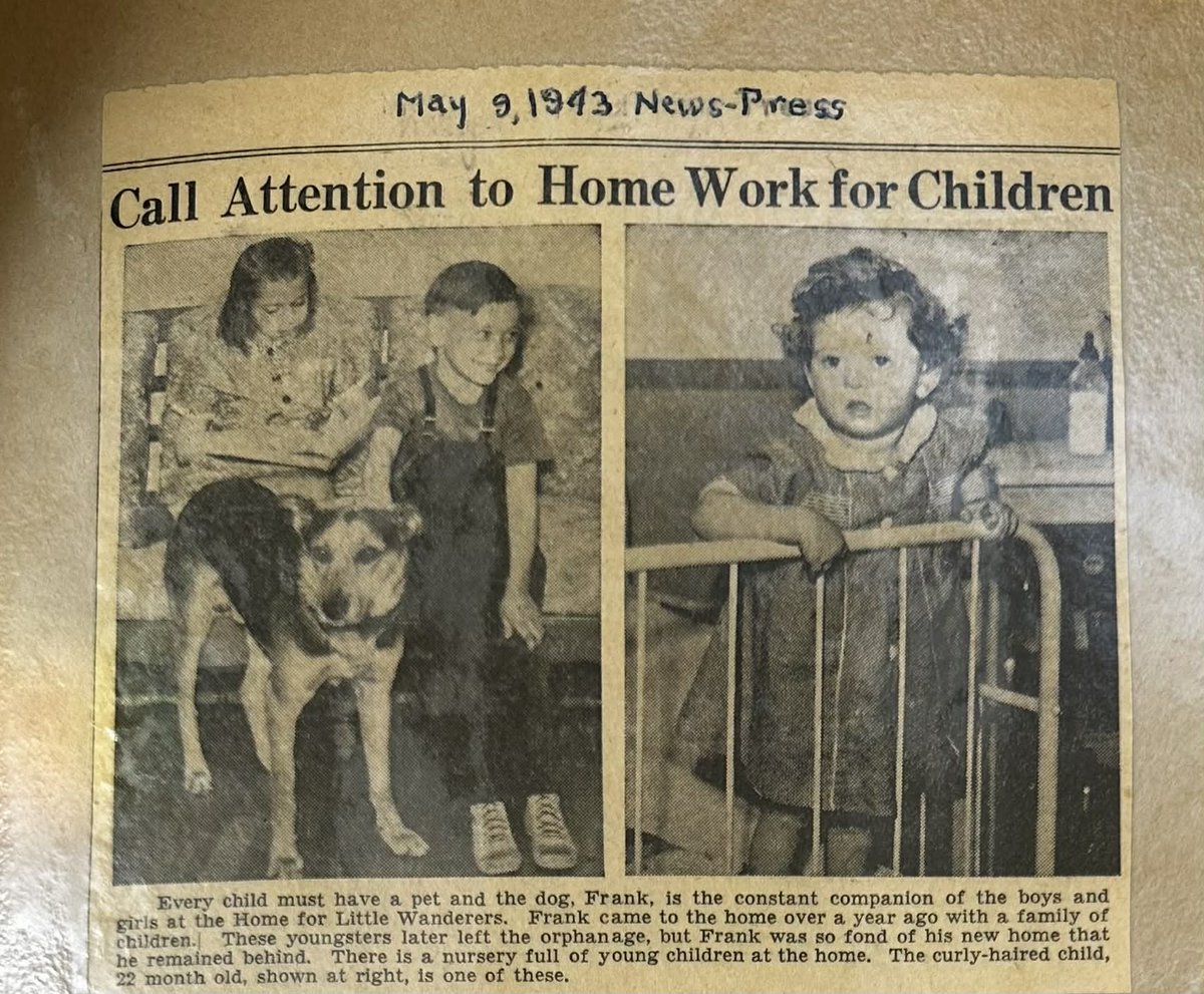Our Chief of Happiness Officer, Newton Noyes, isn’t the first furry friend at Noyes Home! 🐾 A throwback to 1943 shows Frank spreading joy just like Newton does today. Both remind us how pets bring love and comfort. #NoyesHome #WayBackWednesday #Pets