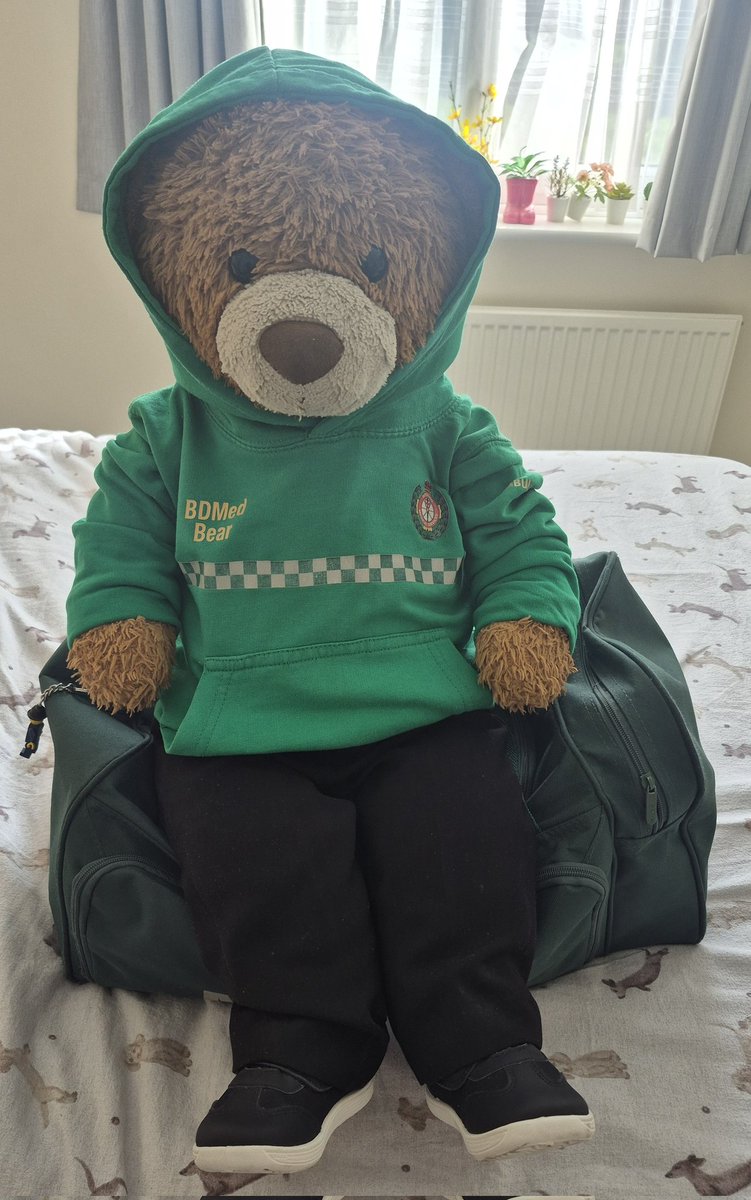 BDMed_Bear's tweet image. Guys, I'm getting ready to go and visit someone VERY special tomorrow &amp;amp; i cannot wait!! Pretty sure you're all going to love this! *extremely excited ears* #bearswithjobs #RoadTrip #MentalHealthMatters