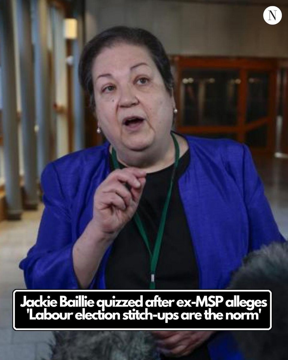 NEW: Jackie Baillie is facing questions after a former MSP alleged that 'stitch-ups' in the Labour selection processes she oversees 'are the norm' ⬇️