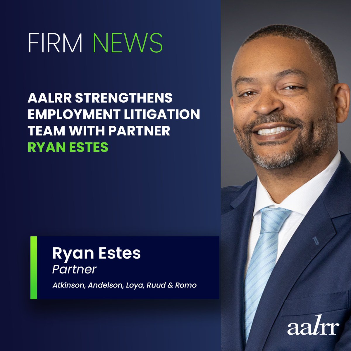 AALRR's tweet image. AALRR Welcomes Partner Ryan Estes to the Firm | aalrr.com/newsroom-news-…

#aalrr #employmentlitigation #laborandemployment #wageandhour #fcra #paga #wrongfultermination #harassment #discrimination #retaliation