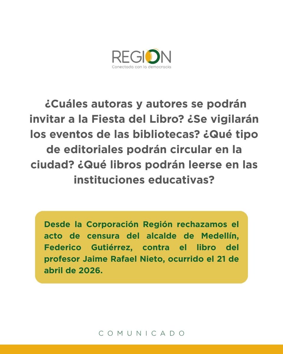 Corporación Región tweet media