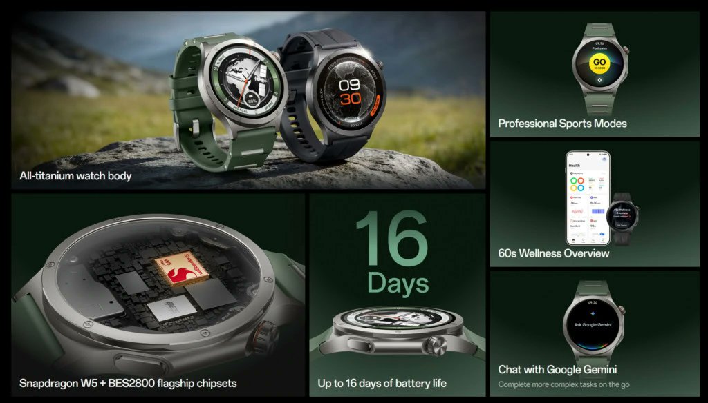 SaudiAndroid's tweet image. ساعة ون بلس الجديدة OnePlus Watch 4⌚️

زجاج ياقوت إطار تيتانيوم
شاشة اوليد 1.5 إنش 
ذاكرة 2GB/32GB
مراقبة القلب الحرارة النوم أوكسيجين O2 
 100 تمرين رياضي
مقاومة الماء IP69 و 5ATM
دعم GPS و NFC
بطارية إلى 16 يوم
نظام Wear OS 6.0 
دعم جيميناي 
وزن 43g
الوان 🟢⚫️

#OnePlus