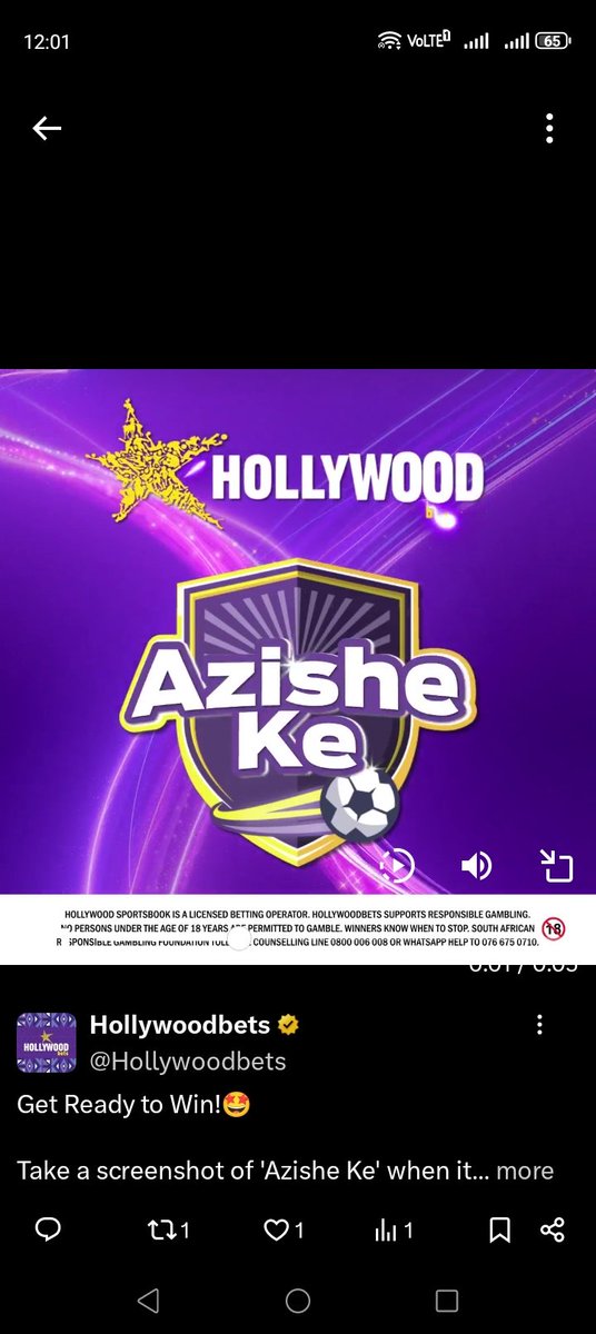 JosephKgatle100's tweet image. #HWBTWT #HollywoodbetsxAzisheKe #Competition