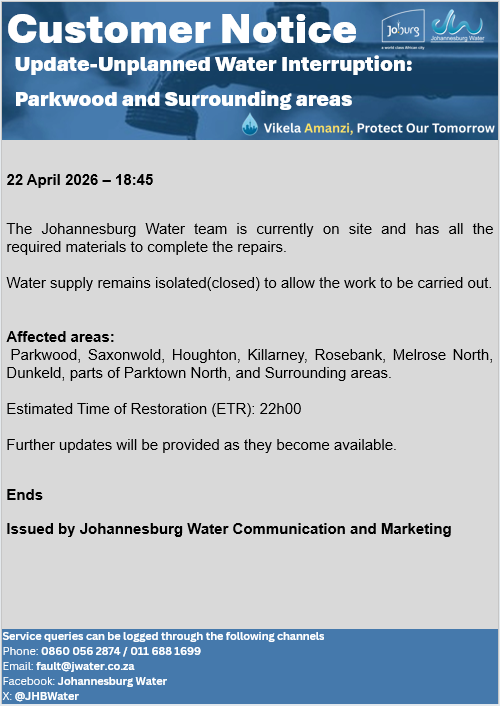 Johannesburg Water tweet media
