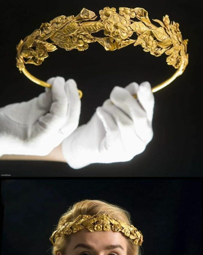 2,300-Year-Old Ancient Greek Gold Wreath.