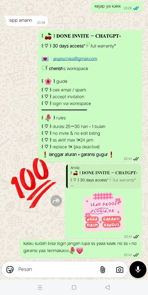 ChildJual's tweet photo. chatgpt succes 🙌 https://t.co/Ao5AWuBPi7
