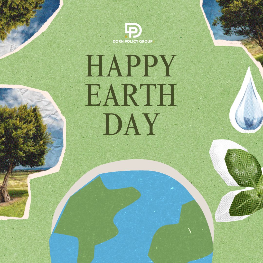 DornPolicyGroup's tweet photo. Earth Day reminds us meaningful policy starts with bold ideas and effective advocacy. Dorn Policy Group helps turn vision into action.🌎

#EarthDay #PublicPolicy #Advocacy https://t.co/JxBzNGqiee