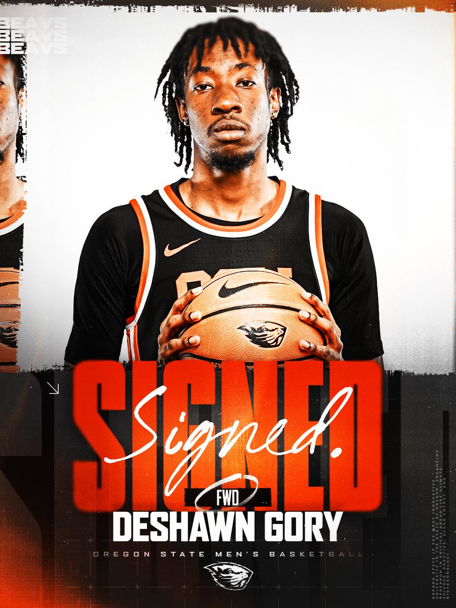 BeaverMBB's tweet image. ✍️ OFFICIALLY A BEAVER!

Welcome to #BeaverNation DeShawn Gory!

#GoBeavs