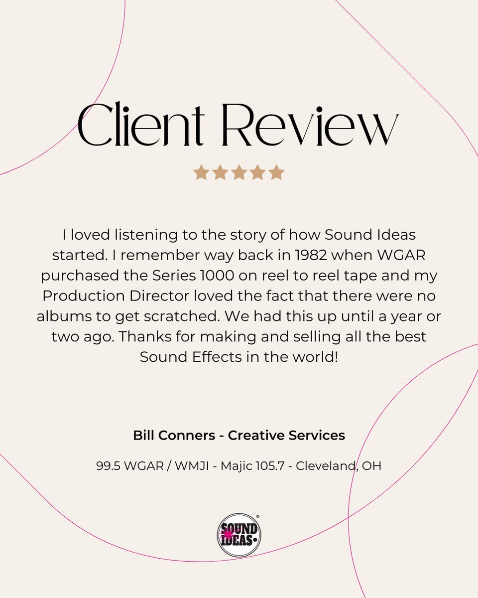 SoundIdeas's tweet photo. Supporting creators everywhere. 🌍

Nothing matters more than knowing our libraries are helping our clients do their best work.

Thank you for the continued support. 🎧

#review #testimonial #soundeffects #soundlibrary #soundengineering https://t.co/T7FxMktmQr