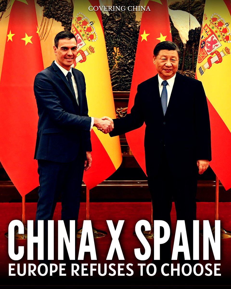 CoveringChina_'s tweet image. For Beijing, Spain is a strategic gateway into the European market at a time when Brussels is tightening scrutiny on Chinese capital. China is Spain's largest commercial partner outside the EU, with bilateral trade exceeding over $55 billion in 2025. 

#EU #Brussels #China #Spain