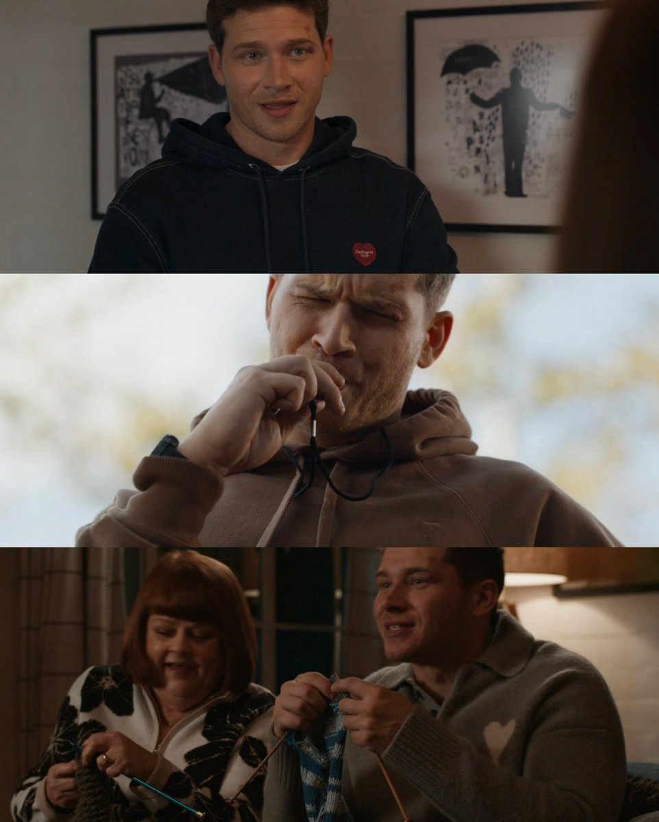 ravibuckleydiaz's tweet photo. I just think it’s so interesting that we got an episode where abuela told Eddie “you were looking in the wrong place” with her hand over his heart and we’ve continuously seen Buck wear clothes with a heart in the same place all season https://t.co/Uwiyyvo0ih