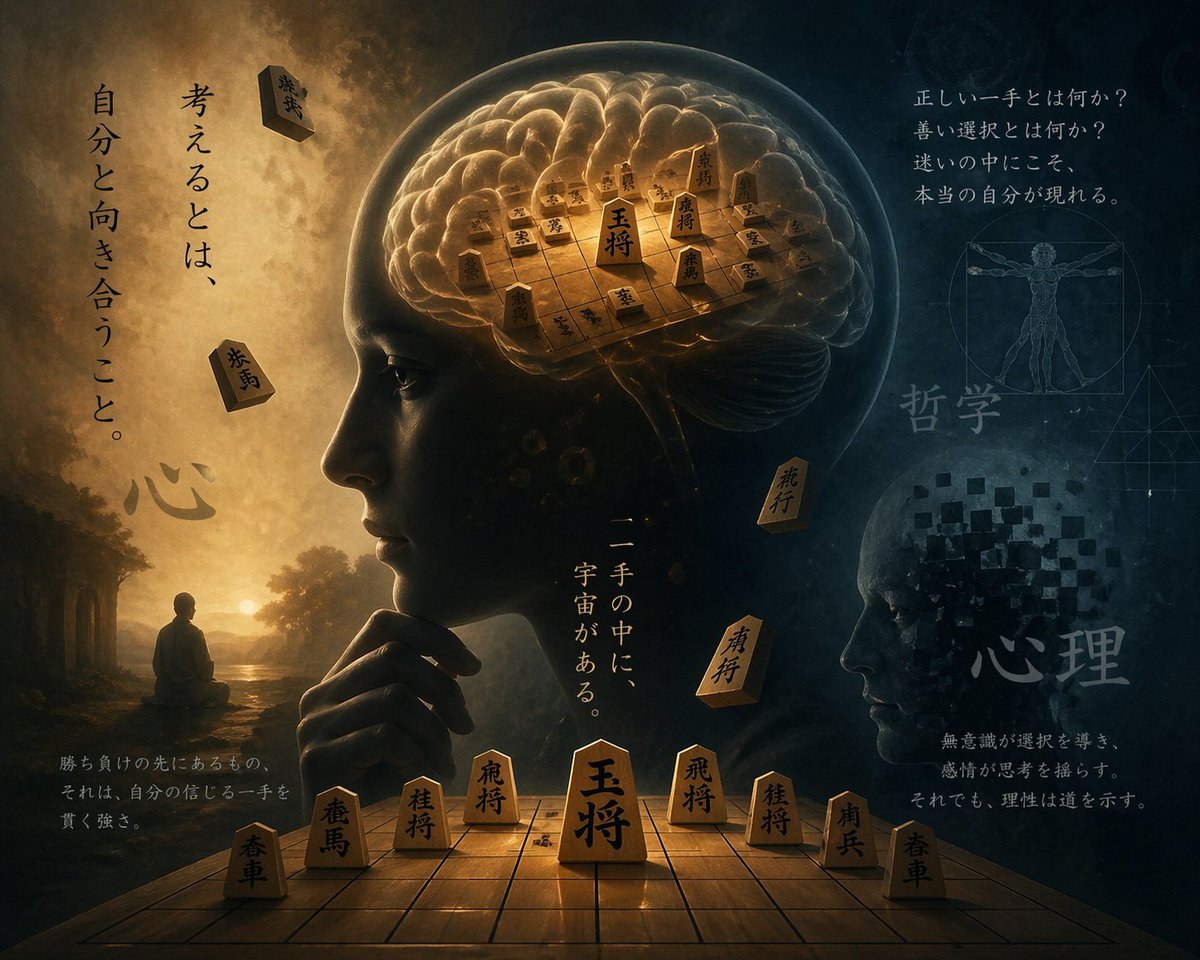 pleasant_method's tweet photo. 将棋指しの脳内心理哲学｜永井 努 | 静かに整える伴走者 @pleasant_method https://t.co/GbAzLKAsMG https://t.co/nwAYSK6OSZ
