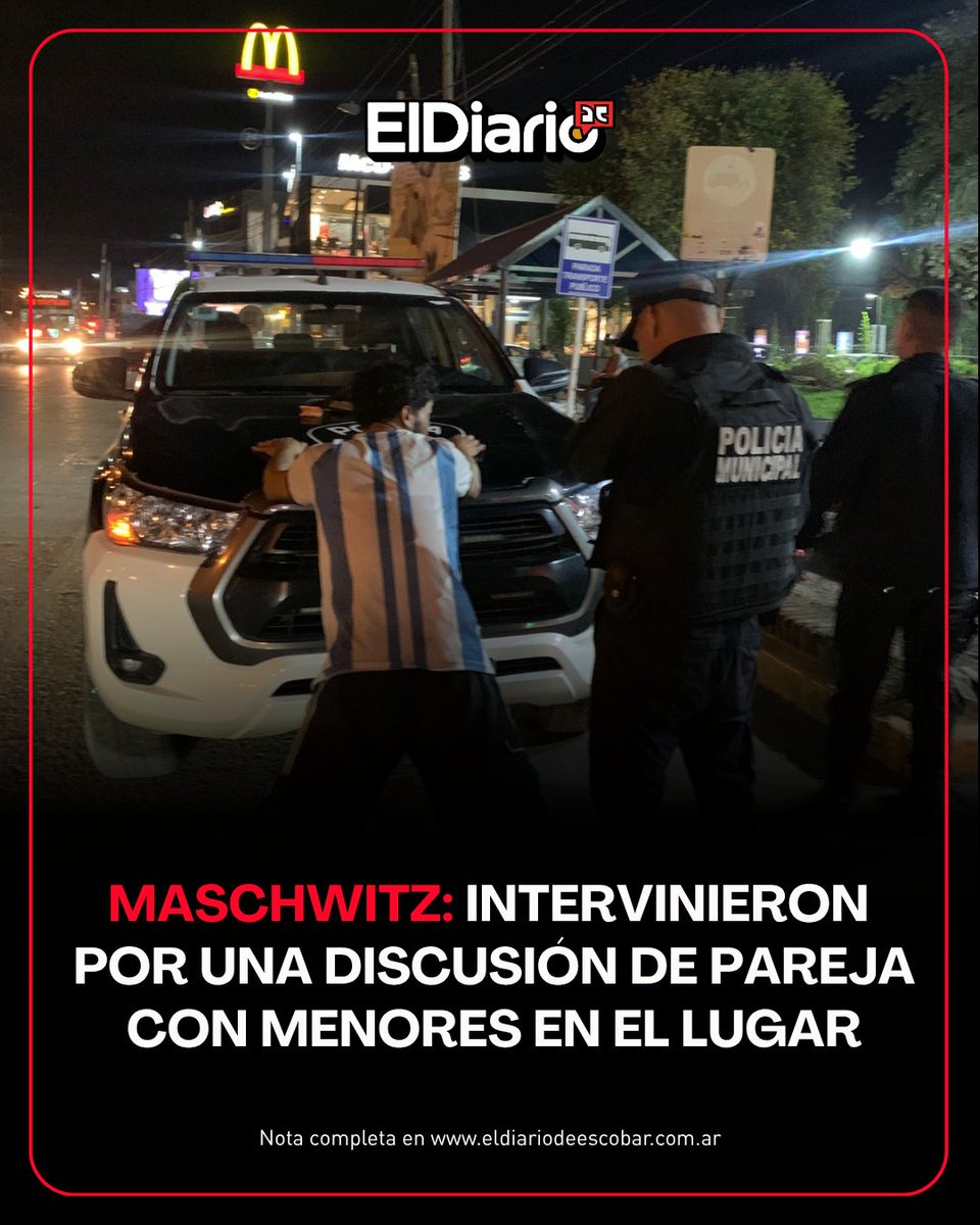 Diariodescobar's tweet photo. 🔴Intervinieron en Maschwitz por una discusión de pareja en la vía pública. Dos menores fueron asistidos tras el operativo. https://t.co/tAOTVtZISR
