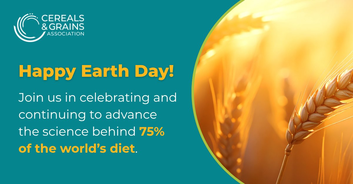cerealsgrains's tweet image. Earth Day is a reminder that the future of food starts with science.
 
#cerealgrains make up nearly 75% of the world’s diet. Today and every day, we are driving innovation to support a more resilient global food system.

Happy #earthday!
 
#foodscience #sustainability