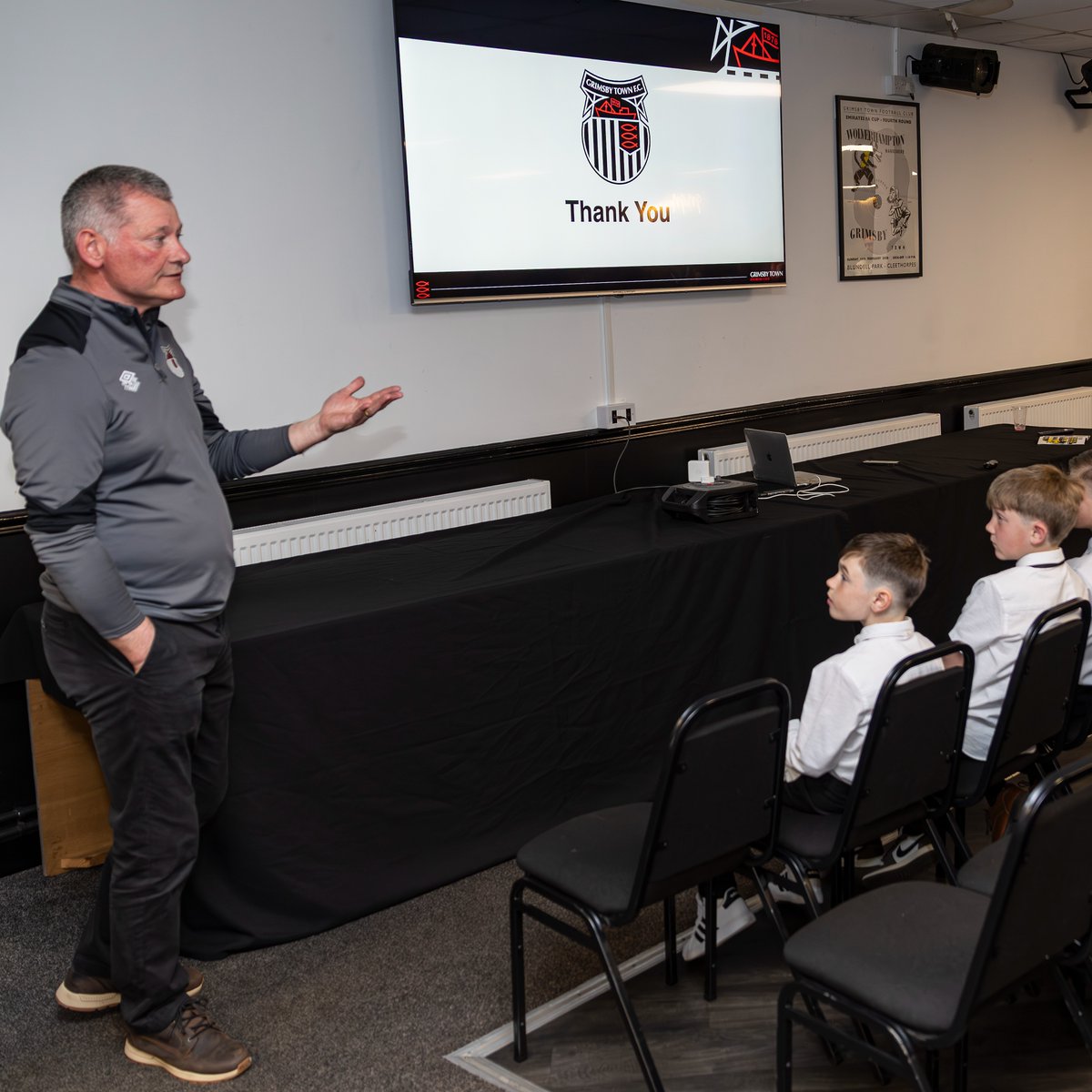 officialgtfc's tweet photo. We’re delighted to officially welcome the newest members of our Academy, as next season’s Under-8s join the Mariners family! 👋

#GTFC