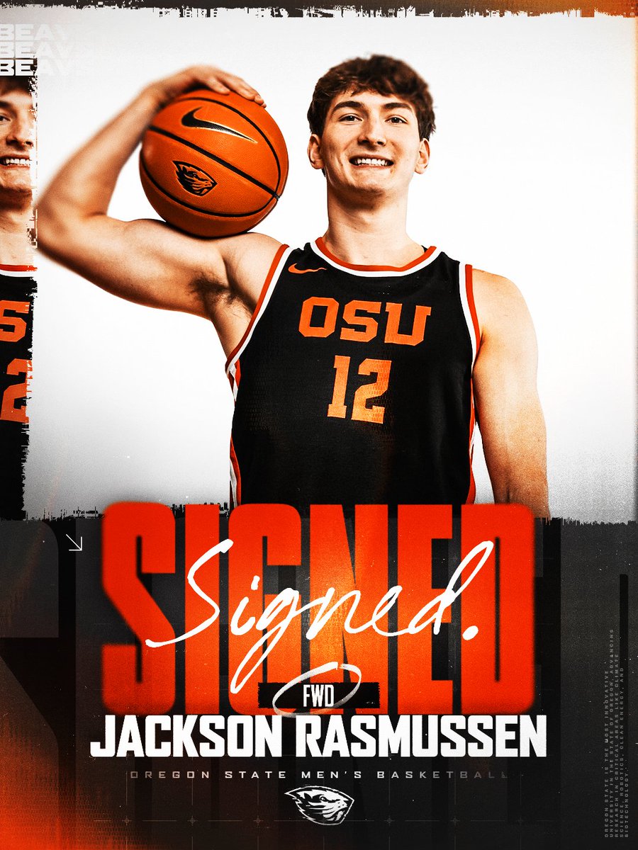 BeaverMBB's tweet image. ✍️ OFFICIALLY A BEAVER!

Welcome to #BeaverNation Jackson Rasmussen!

#GoBeavs