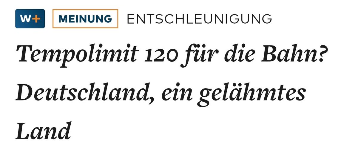 UlrichManns's tweet image. Dann aber auch bitte für Flugzeuge ☝🏻 😉❗ #Tempolimit #Bahn #DB