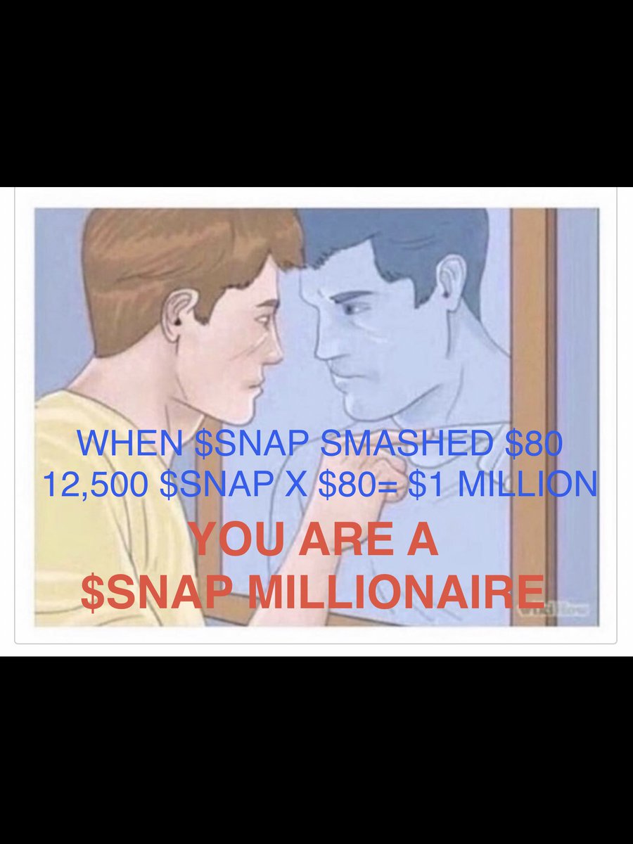 BezosCrypto's tweet image. MNEMONIC 

$SNAP 🚀🚀🚀 #SnapChat 
COMMITTED TO EFFICIENCY AND PROFITABILITY FOCUS

WHEN $SNAP HITS $80~350
REMEMBER YOU ARE GIVEN ANOTHER CHANCE
TO BUY $SNAP AT $5+/-
AND YOU DID NOT

High Risks, High Rewarda
WHEN $SNAP HITS $80
17,000 SNAP STOCKS X $80 🟰💲1️⃣MILLION

NFA DYOR