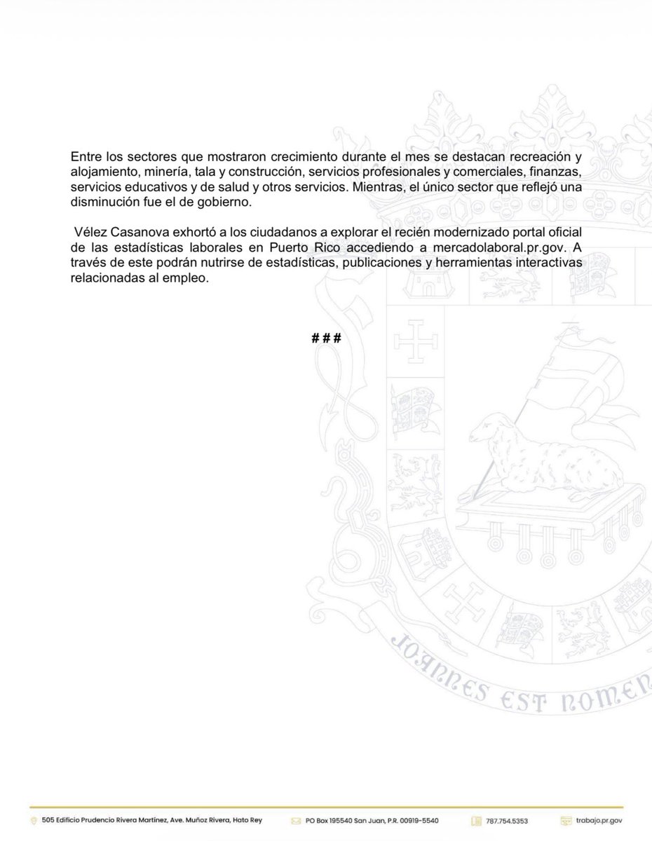 Departamento del Trabajo y Recursos Humanos tweet media