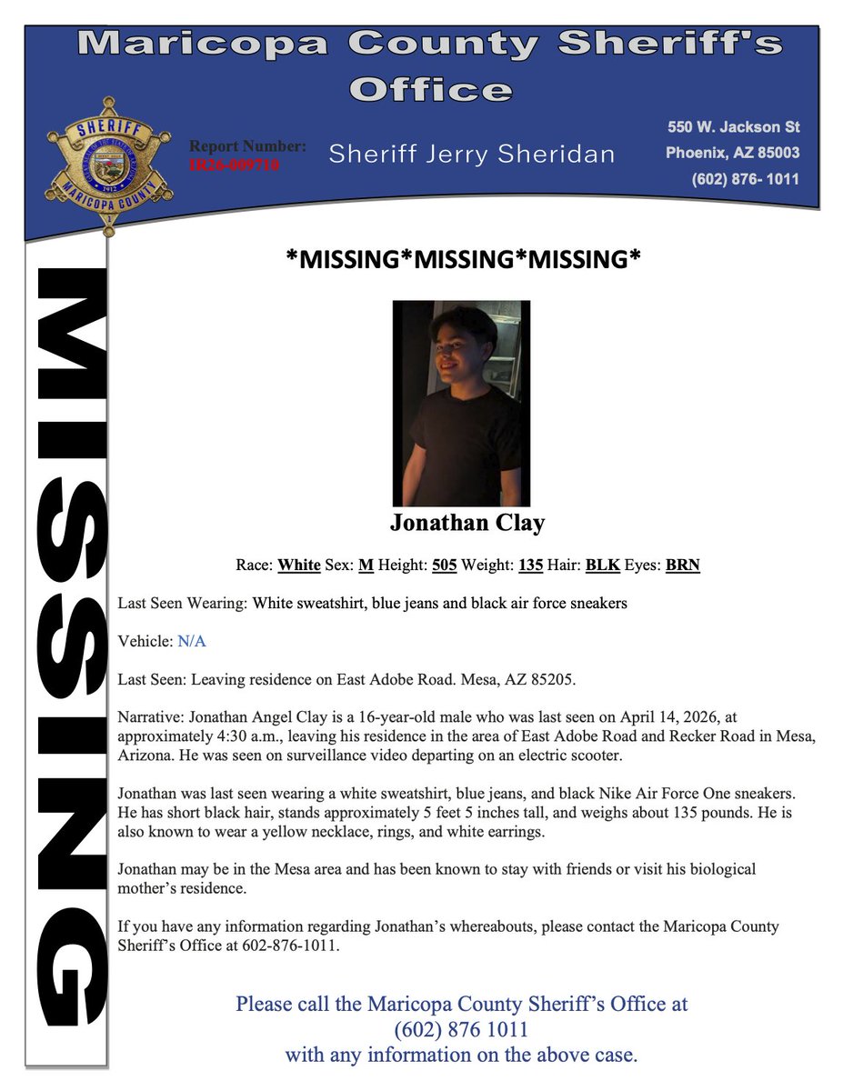 Maricopa County Sheriff's Office tweet media