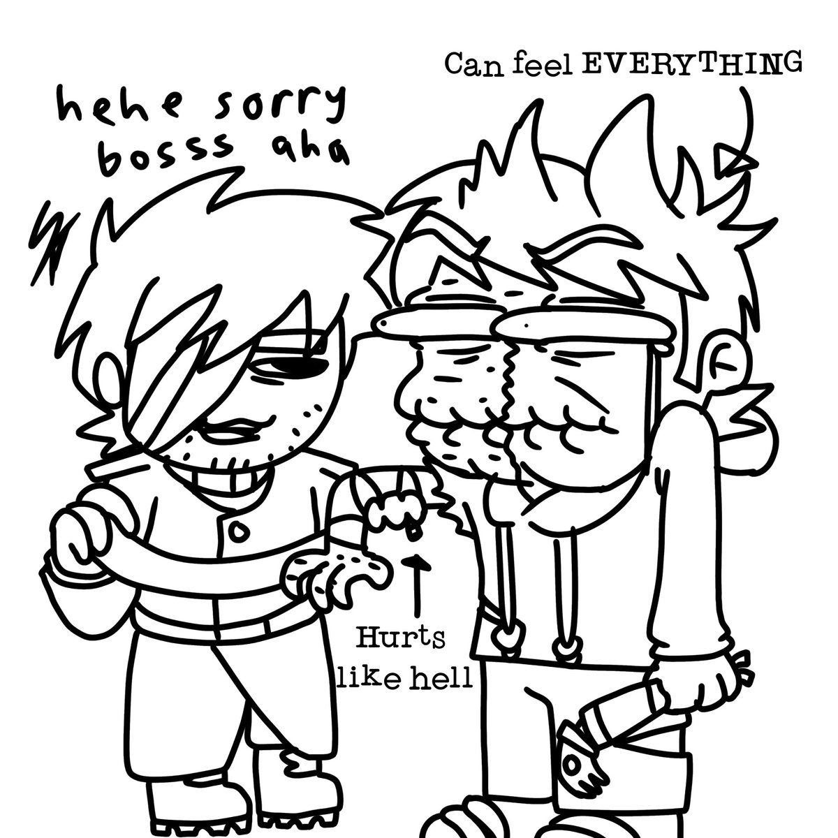Coladorks's tweet image. I visualized this tweet in my head and it made me laugh so hard i had to doodle it #eddsworld