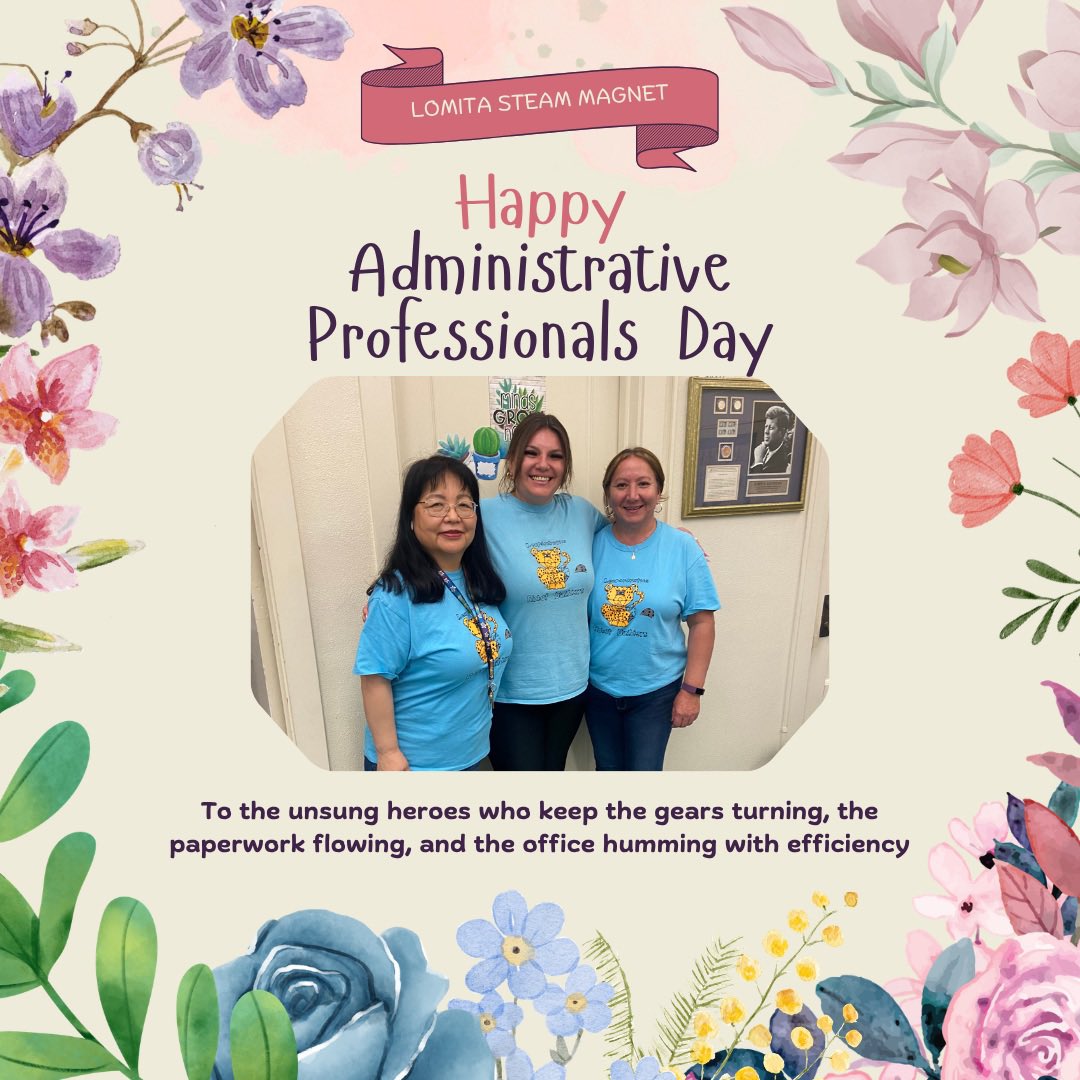 Shoutout to our incredible administrative professionals today!
Your organization, dedication, and behind-the-scenes magic keep everything running smoothly. We appreciate all that you do—today and every day! #AdministrativeProfessionalsDay