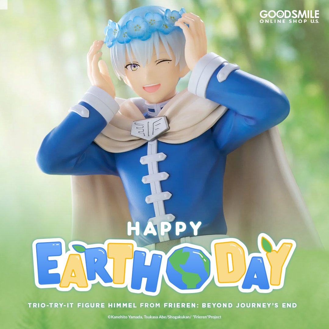 GoodSmile_US's tweet photo. Happy Earth Day! Honor the planet’s wonders alongside the iconic Hero Himmel. Whether you’re planting seeds or taking a scenic walk, what's your go-to way to spend time in nature? Let us know!

Shop Frieren: Beyond Journey’s End: https://t.co/Gq2rwxm88W

#Frieren #Goodsmile https://t.co/I2KnVlMuYh