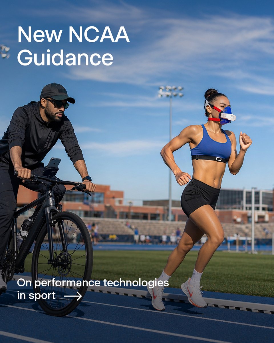 vo2master's tweet photo. New NCAA recommendations highlight the responsible use of performance technologies in collegiate athletics. As noted by Dr. Deena Caserio, NCAA Chief Medical Officer, data must support student-athlete well-being.

Read where metabolic testing fits in
https://t.co/wUgmrqEh7f https://t.co/oiG9kC215U