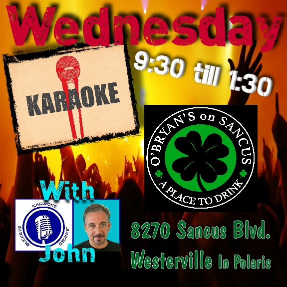 buckeyekaraoke's tweet image. #Wednesday O'Bryans On Sancus #ColumbusOhio 8270 Sancus at Lazelle in Westerville 9:30-1:30 Great stage, lights, sound, awesome #karaoke with KJ Joh
#WestervilleOH @ColsDispatch @CityScene @TommyOBryansPub @WestervilleOhio @614Magazine  #singer buckeyekaraokejunkies.com
