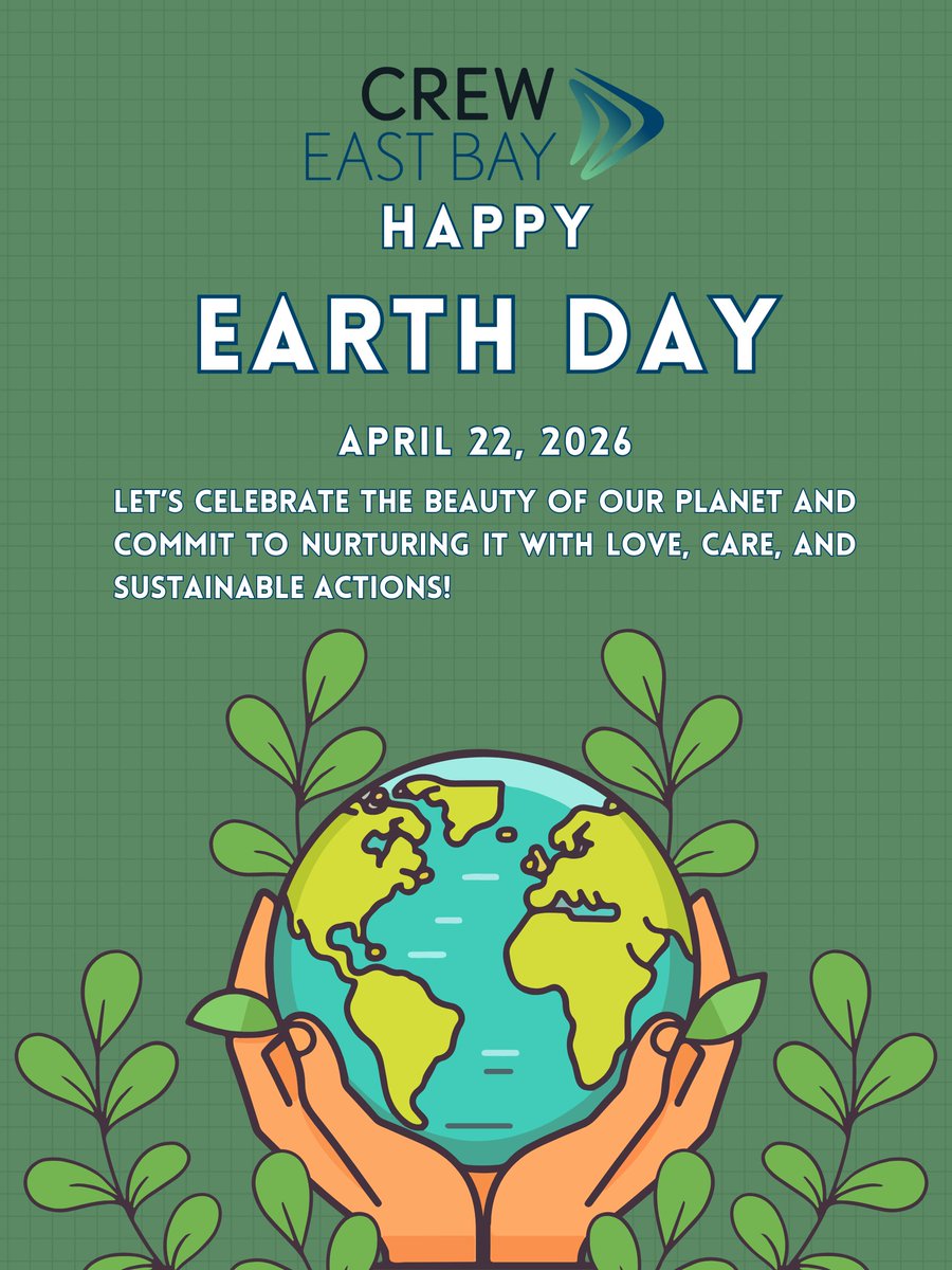 CREWEastBay's tweet photo. Happy Earth Day from CREW East Bay 🌎🌱

Today is a reminder of the impact we all have and the importance of taking care of our environment—both in our work and in our communities. Small actions can make a big difference 🌿

#EarthDay #CREWEastBay #WomenInCRE https://t.co/0anBChSZQA
