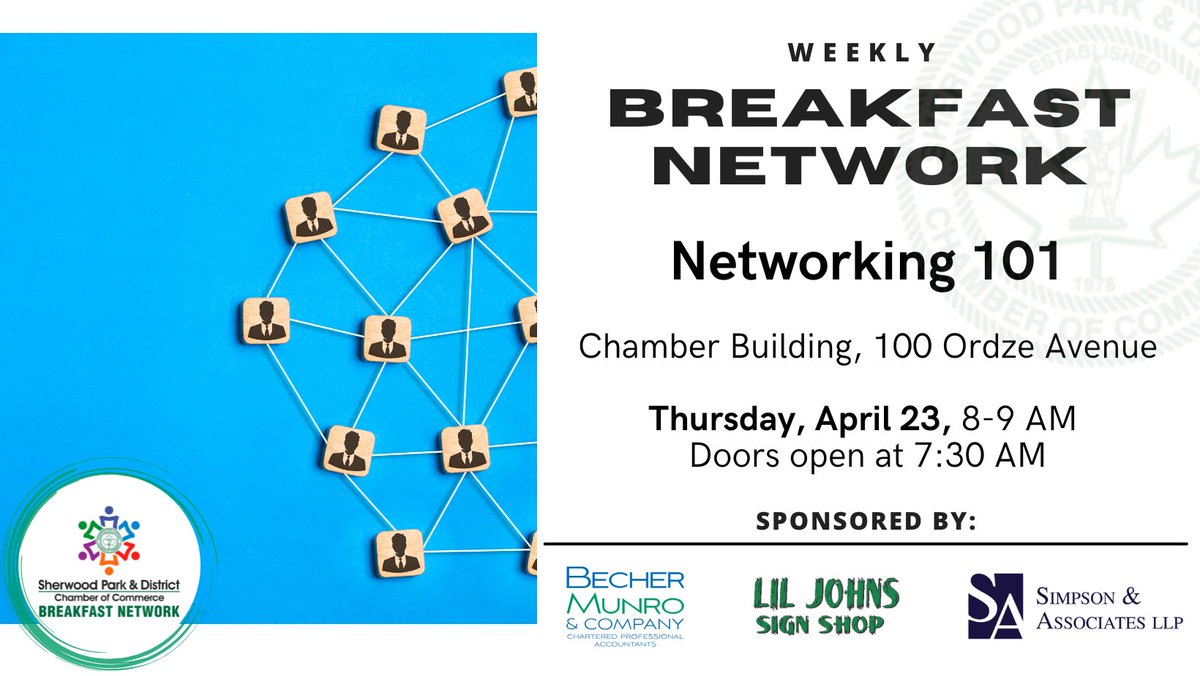 shpkchamber's tweet image. Join us tomorrow at the Chamber for our weekly Thursday Breakfast Network. 
Complimentary continental breakfast will be provided, and members are free to attend. Reservation is not required to attend the Breakfast Networks, so feel free to stop by!

#shpk #strathco