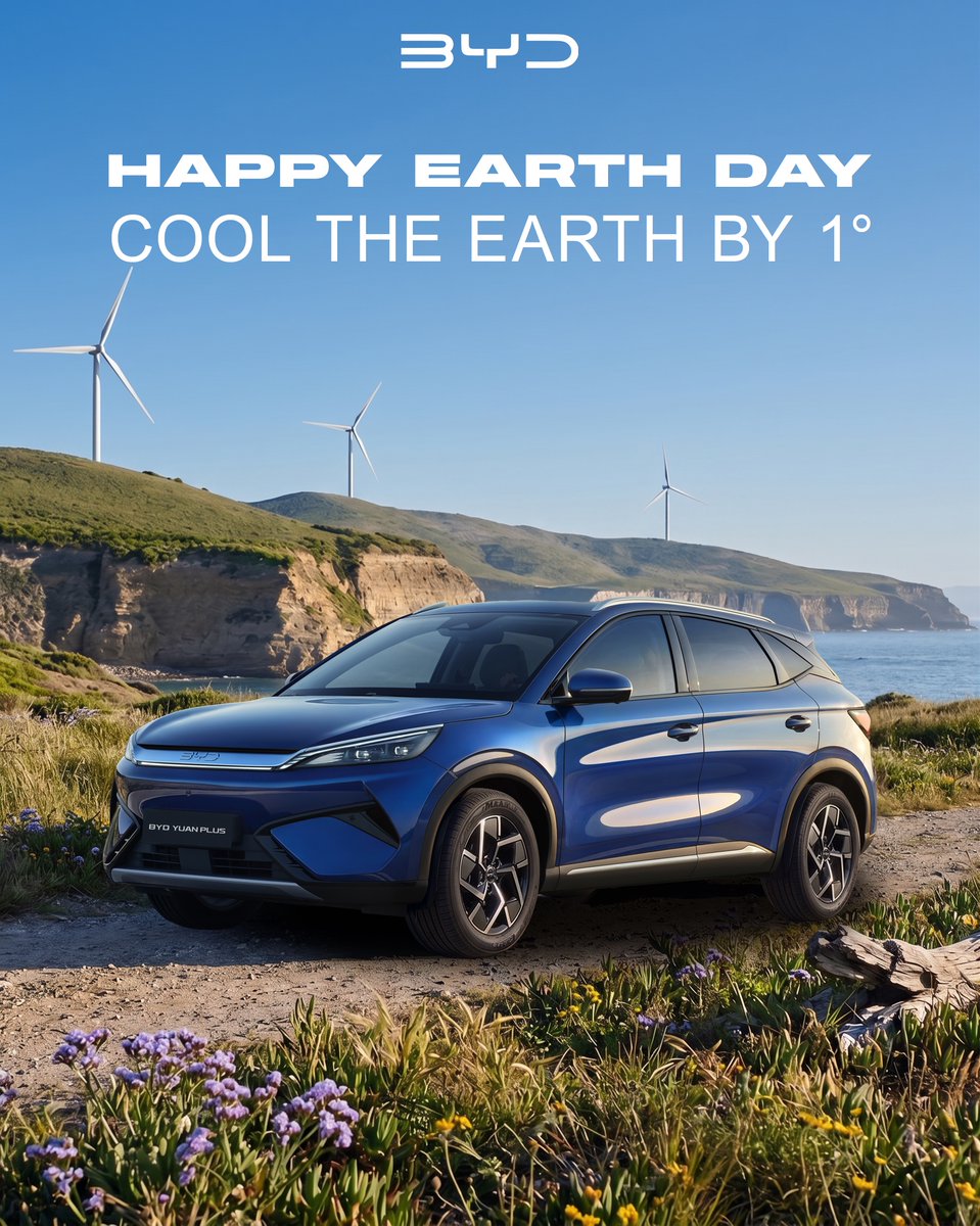BYDCompany's tweet image. Innovation for a better planet. 
#HappyEarthDay