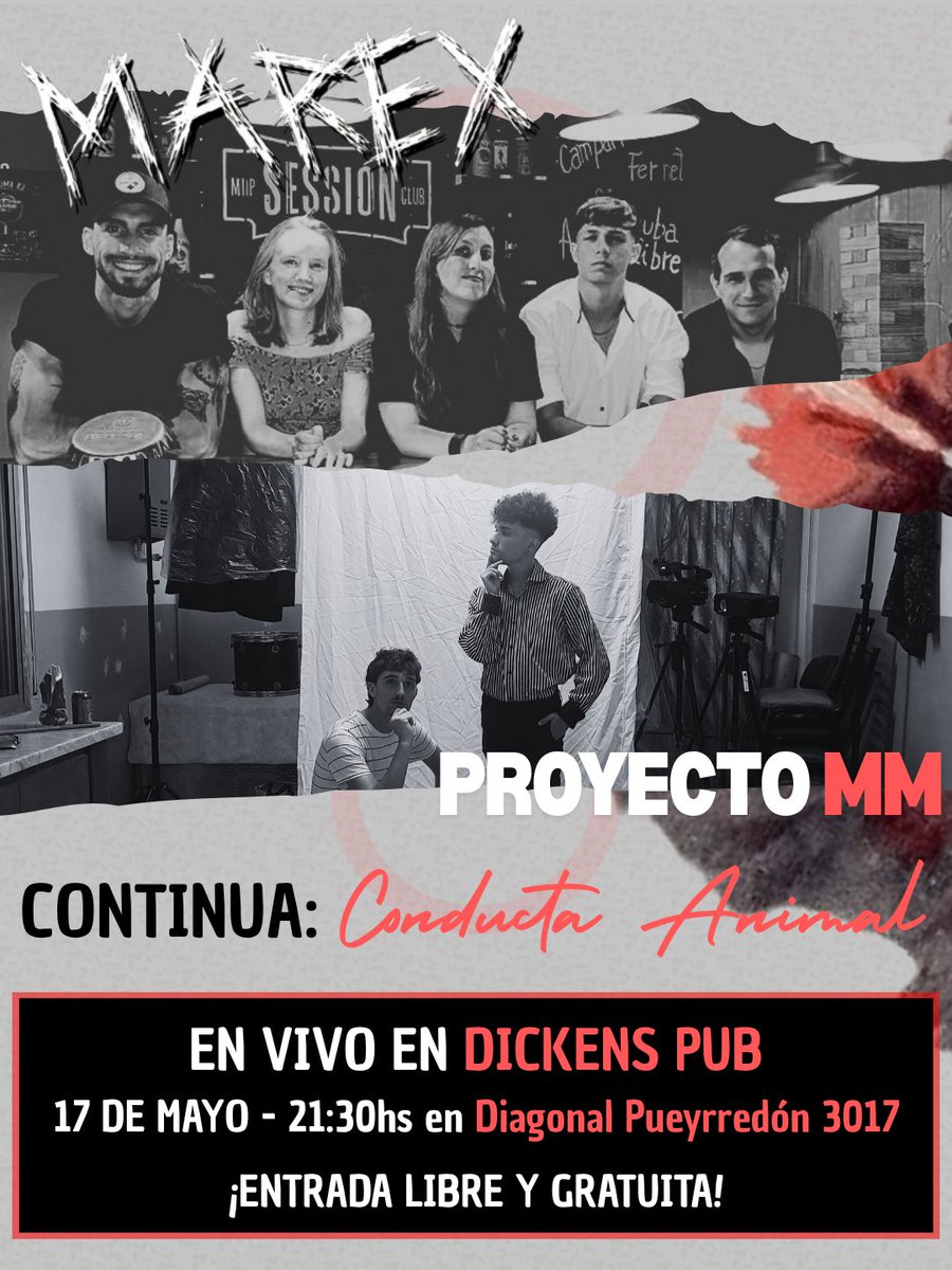 Proyectomm_'s tweet photo. ❄️ CONDUCTA ANIMAL (Pero con frío):

📌 Nos volvemos a encontrar el mes que viene. La cita será en Dickens Pub (Mar Del Plata) el 17 de mayo a las 21:30hs junto a Marex.

🎁 La fecha será muy "reveladora". Nos vemos ahí... https://t.co/fk99f1YoOD