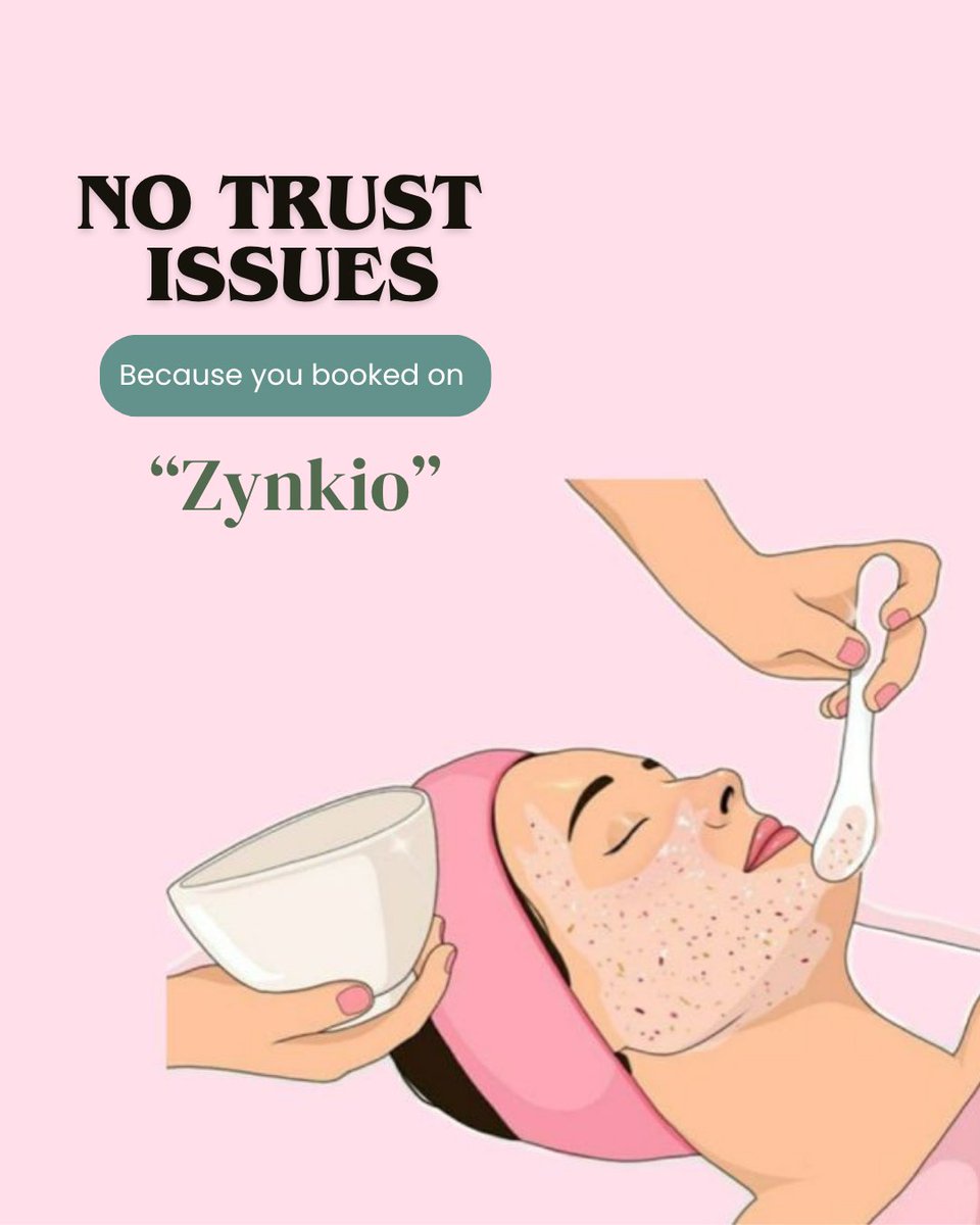 Zynkioofficial's tweet image. When you finally booked an appointment from Zynkio... Life will be sorted.. 💅💕

#Zynkio #Appointment #salon #glowup #beauty