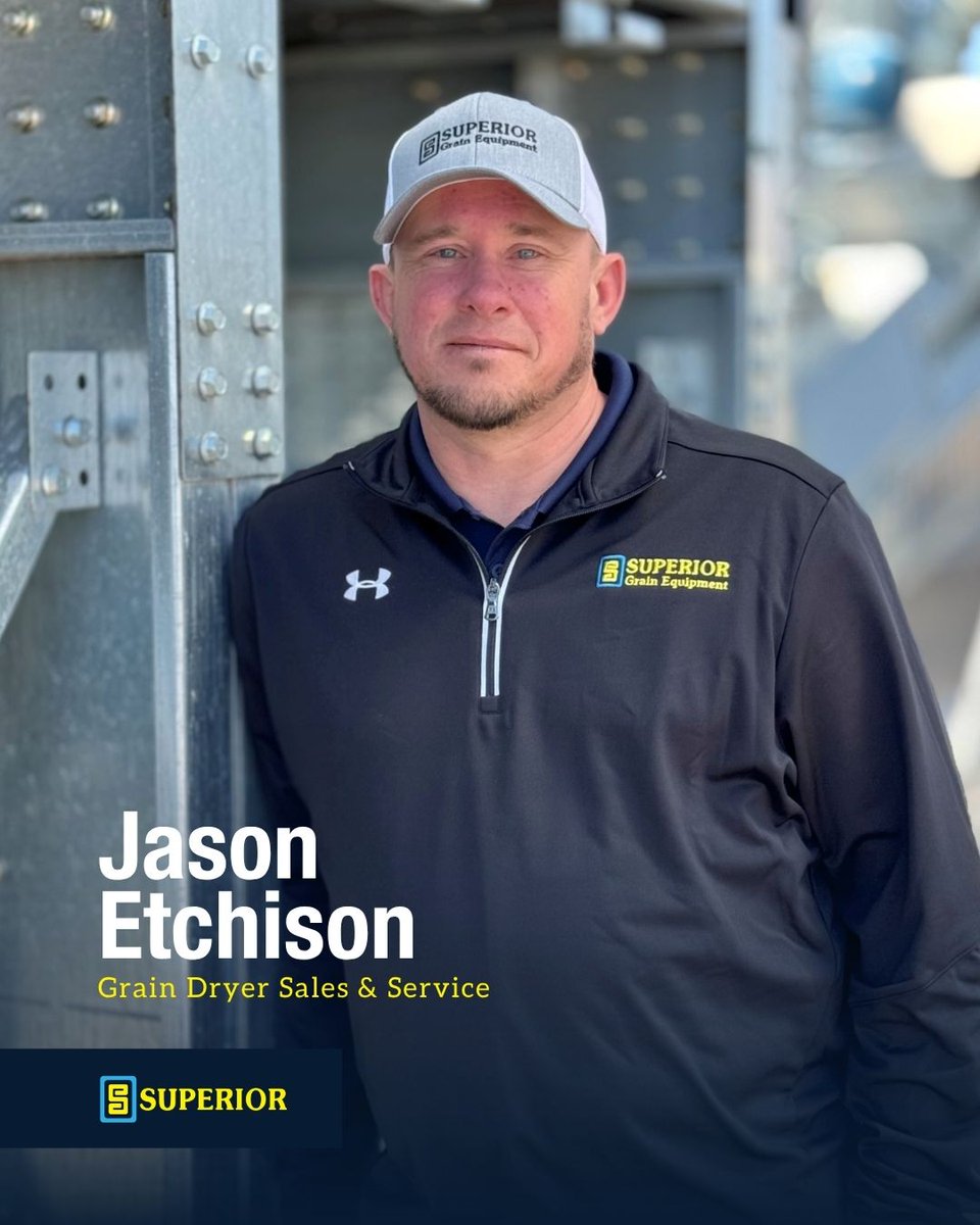 Meet Jason Etchison! With 13 years of experience in grain systems and a passion for customer support, Jason is dedicated to helping you get the most from your grain dryer. Outside work, he enjoys family time and the outdoors. Join us in welcoming Jason to the Superior team!