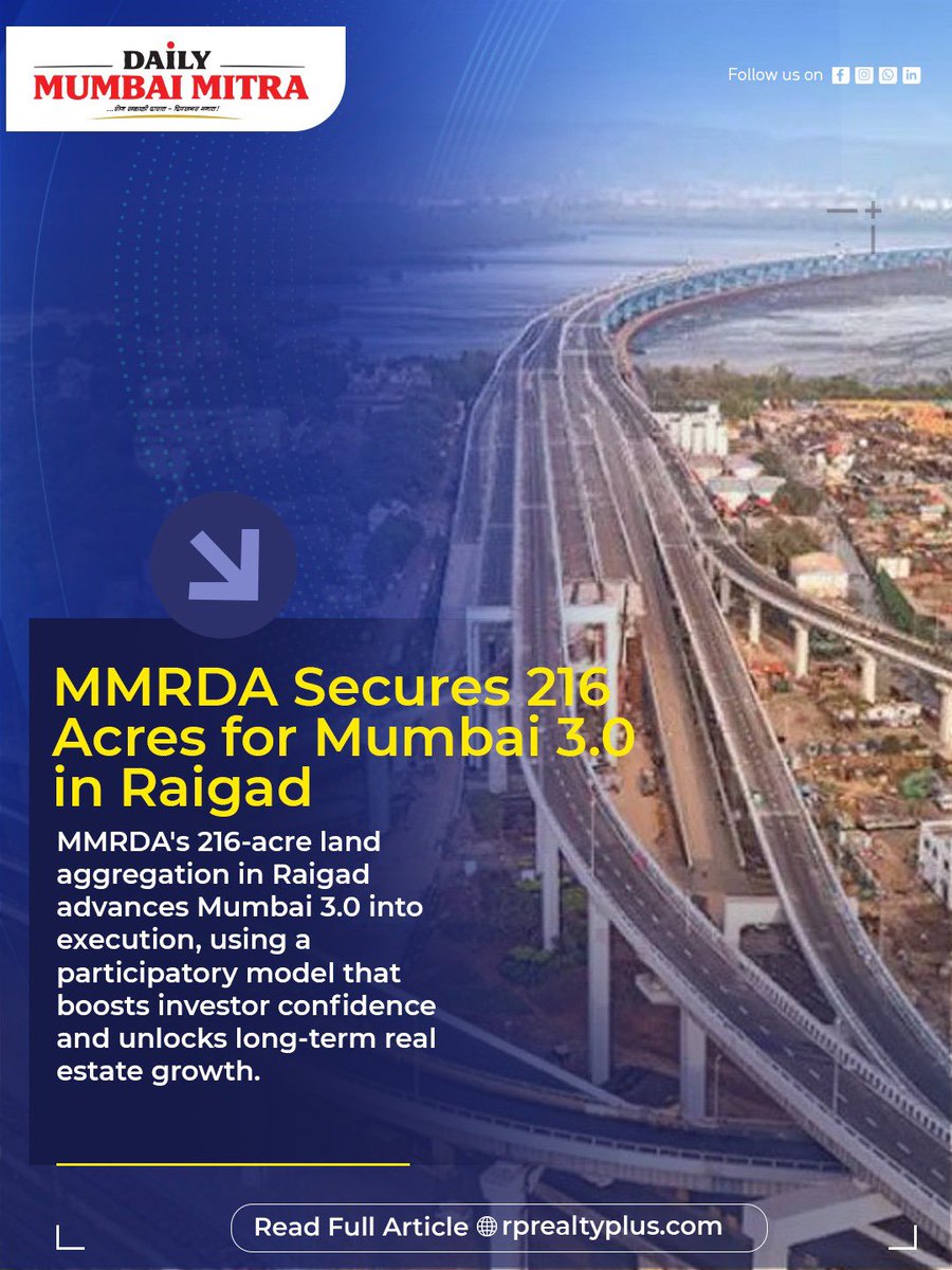 ABHIJEETRANE's tweet image. #DailyMumbaiMitra #RealEstateIndia #HousingMarket #PropertyNews #UrbanDevelopment #InfrastructureIndia #SmartCities #IndiaGrowth #PropertyInvestment #RealEstateTrends #AffordableHousing #RentalHousing #ManagedLiving #GreenBuildings #SustainableConstruction #EarthDay2026