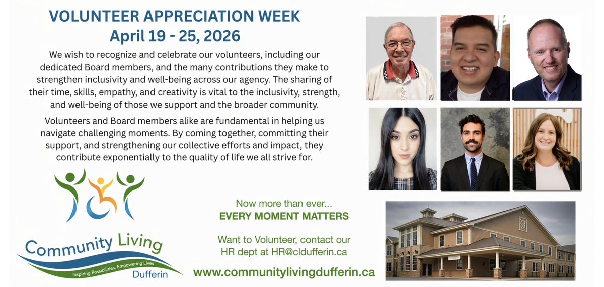 CLDufferin's tweet photo. Celebrating our volunteers this week 💙

We’re so grateful for the time, care, and support our volunteers and Board members give to our community. The impact you make doesn’t go unnoticed and means so much to the people we support. https://t.co/45A8e6oJmy