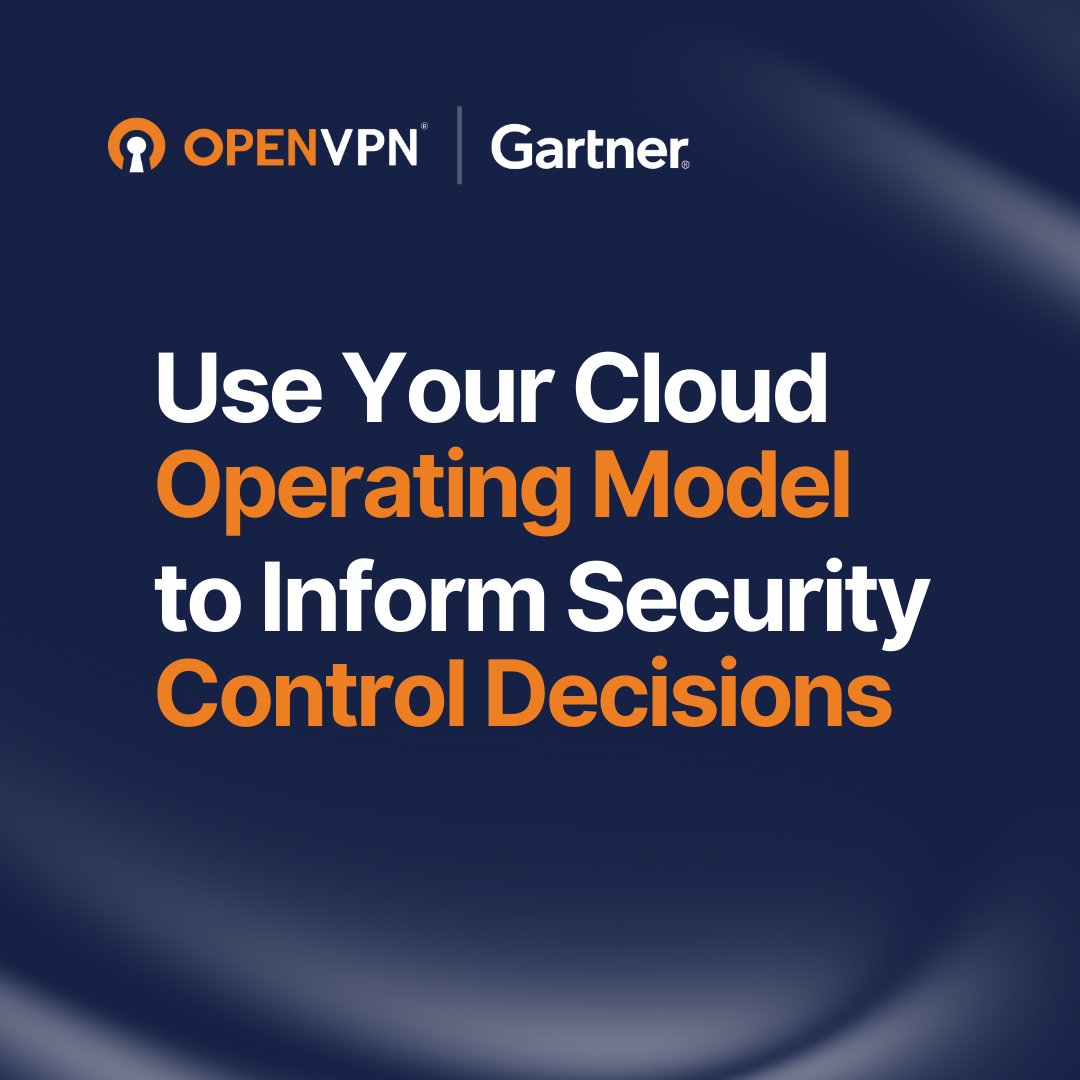 OpenVPN's tweet image. Your cloud model shapes your security outcomes.

Get this Gartner® report on aligning cloud operating models with smarter security control decisions.

Download →openv.pn/3Qm82WY 

#CloudSecurity #ZeroTrust #CyberSecurity