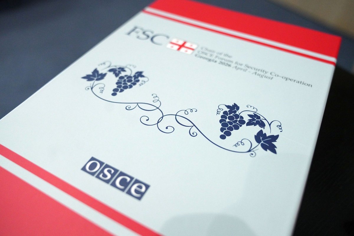 MakaB__'s tweet image. Georgia assumes the Chairmanship of the #OSCE Forum for Security Co-operation (FSC) with a clear commitment: to strengthen #dialogue, rebuild #trust &amp;amp; uphold @OSCE principles amid a challenging security environment.
#FSC2026GEO
