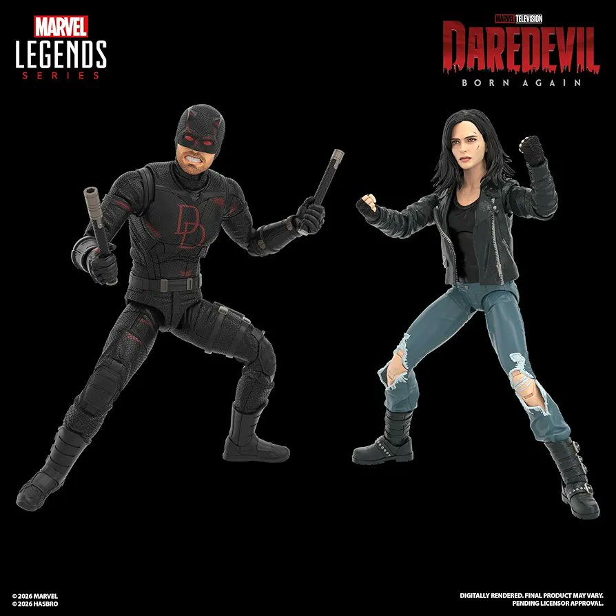 toysbeetle's tweet image. Marvel Legends Series Daredevil: Born Again Daredevil &amp;amp; Jessica Jones 2-Pack is up for preorder on Amazon-amzn.to/4cARxxv

#marvellegends #ad