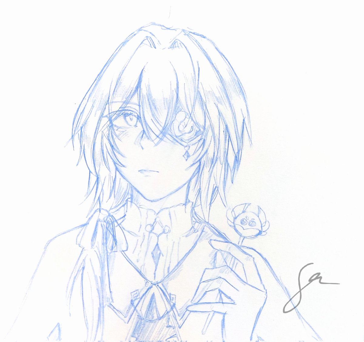Clandestine_Red's tweet image. Quick sketch shotanaxa. I just bought new sketchbook ✨
#anaxa
