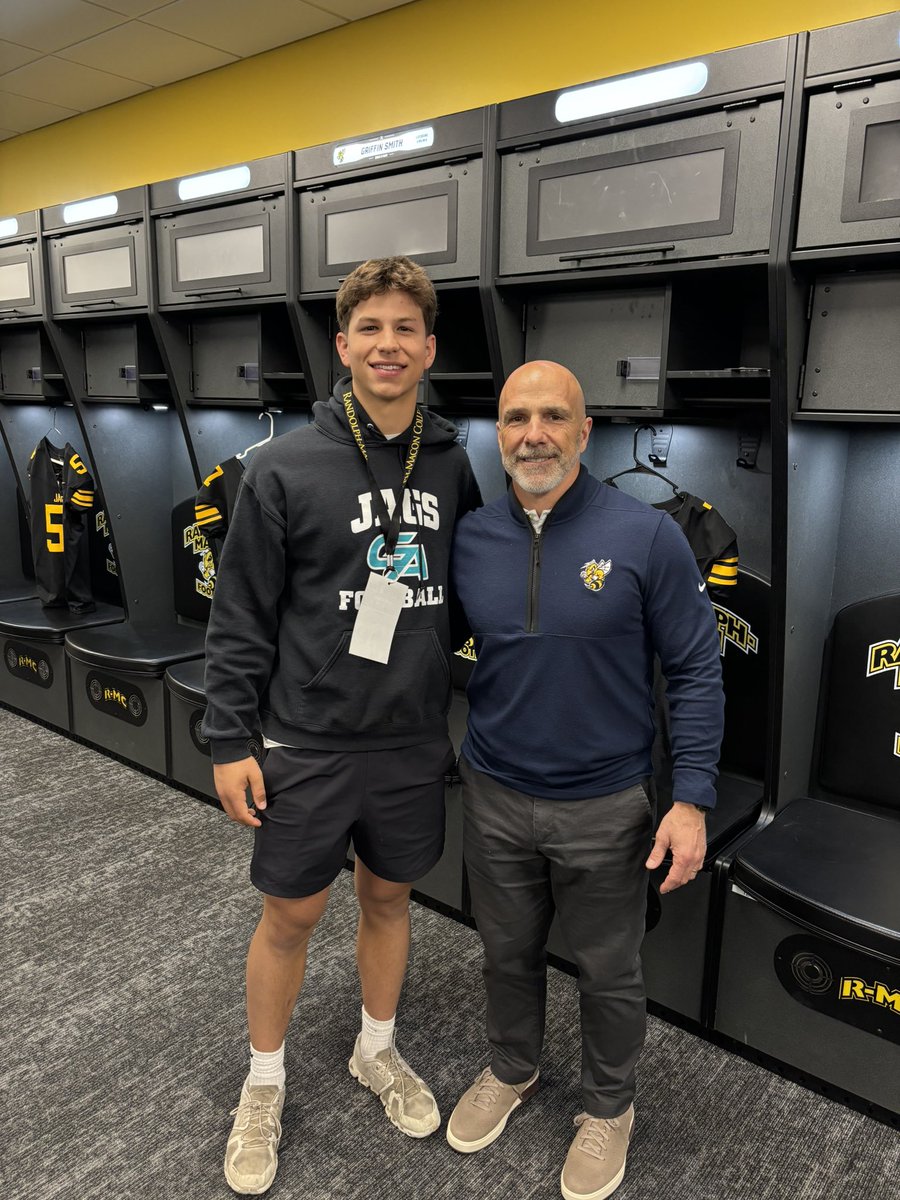 LukePerini24's tweet photo. Had a great visit today at Randolph-Macon. Thank you to Coach Arruza and @Coach_NJackson for having me out. Looking forward to being back up soon. https://t.co/LDZC9SZwVL