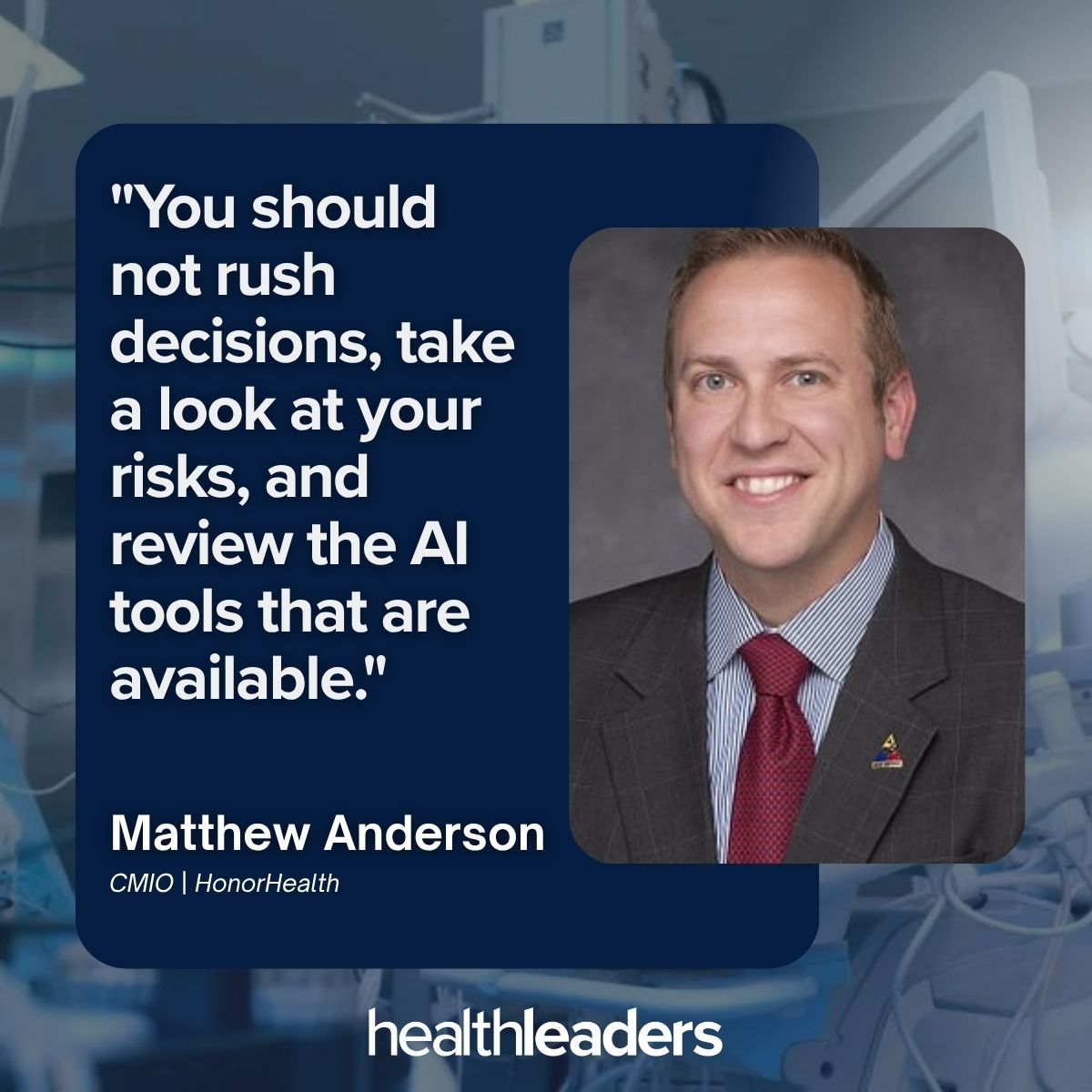 HealthLeaders's tweet image. AI in clinical care is moving fast, but speed without strategy is where many health systems get burned.

Here's a critical reality: the biggest AI adoption risks aren’t technical, nope, they’re strategic.

healthleadersmedia.com/cmo/how-avoid-…

#healthcare #technology #AI #strategy #ROI