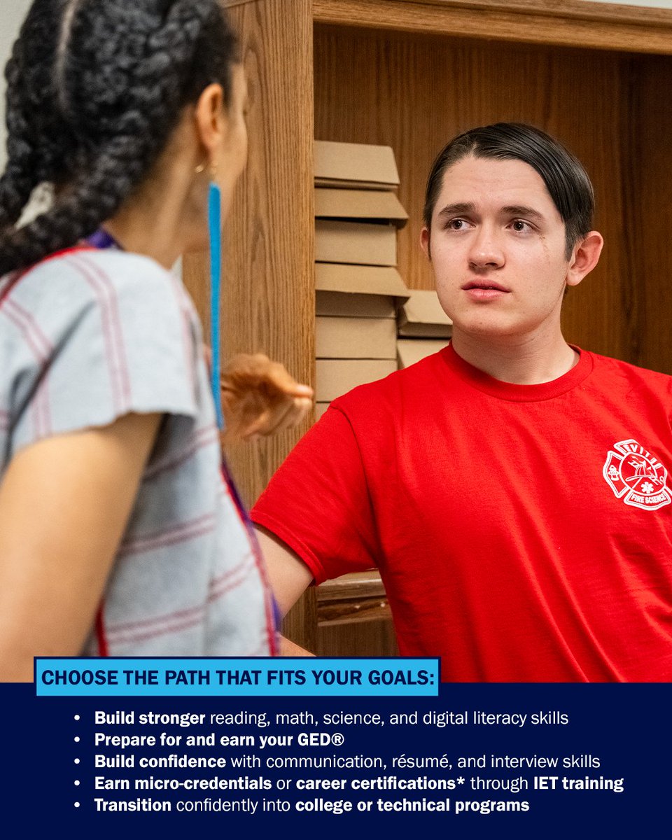 EVITAdultEd's tweet photo. Build skills. Earn your GED®. Move forward.

EVIT Adult Basic Education (ABE) helps you gain real skills for work and life—at your pace.

Learn more: https://t.co/TvwSrqfzRh
Apply: https://t.co/BP3cBAZFXu

@evitnews #YourFutureYourWay #AdultEducation https://t.co/TaVehe8Iak