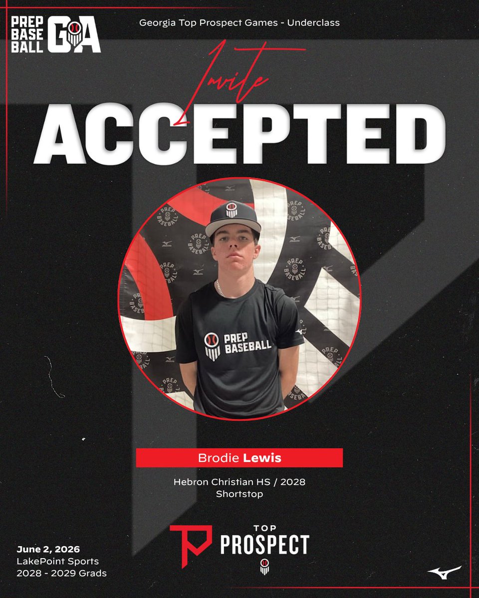 PrepBaseballGA's tweet photo. 𝐓𝐨𝐩 𝐏𝐫𝐨𝐬𝐩𝐞𝐜𝐭 𝐆𝐚𝐦𝐞𝐬: 𝐔𝐧𝐝𝐞𝐫𝐜𝐥𝐚𝐬𝐬 🍑 
𝑰𝒏𝒗𝒊𝒕𝒆 𝑨𝒄𝒄𝒆𝒑𝒕𝒆𝒅 ✅ 

+ SS Bradley Willingham
+ SS Brady Fountain
+ SS Brodie Lewis
+ C Joab Bolton
Roster, request an invite, event details ⤵️ 
🔗 https://t.co/vRWkOrqtAS https://t.co/3zbC2qPcDG