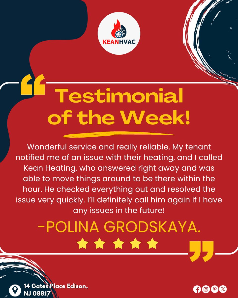 keanheating_llc's tweet image. share.google/J0sLlgcv3H47Ms… 
Call us Now: 2019513430
Visit us Now: 14 Gates Place Edison, NJ, US 08817 

#Kean #HVAC #hvacservices #customersatisfaction #homemaintenance