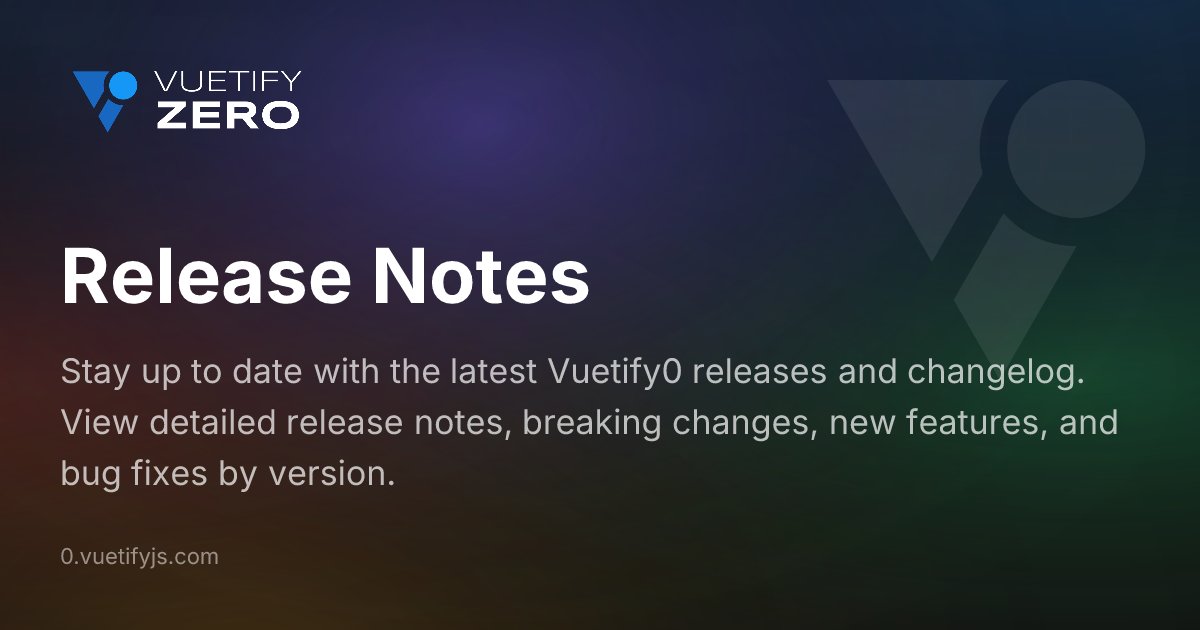 Two weeks since the Vuetify Zero alpha. Just shipped alpha.1 with a new Carousel component, recursive DataTable columns, a security audit pass across the foundational composables, and a bunch of internal cleanup that makes the API surface tighter.

0.vuetifyjs.com/releases?versi…