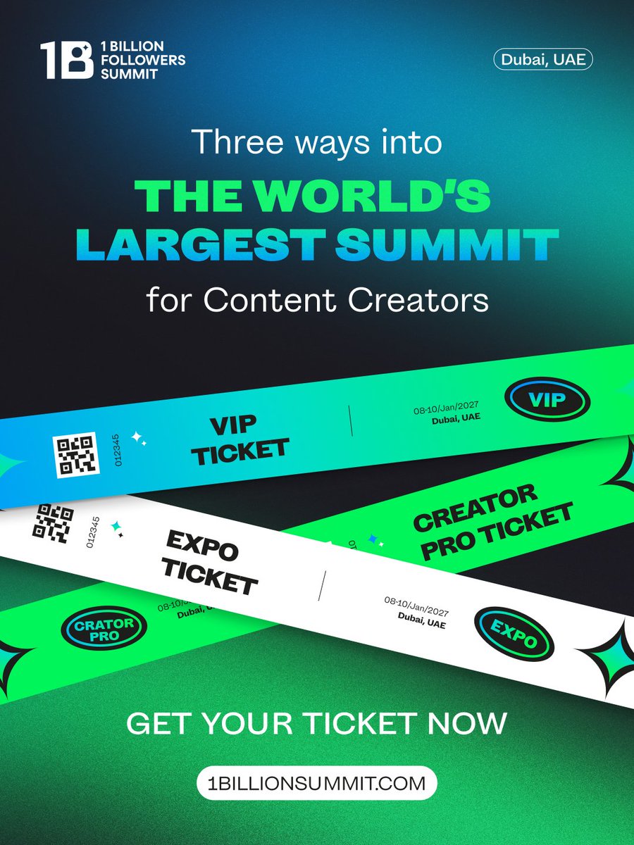 1 Billion Followers Summit tweet media